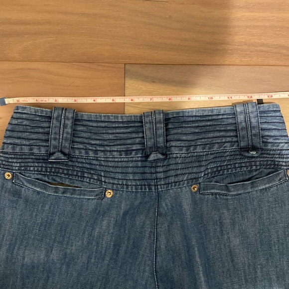 IROO soft denim Mid -rise wide leg - Picture 6 of 8
